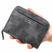 กระเป๋าสตางค์สั้นผู้ชายอินเทรนด์ Multi-Functional Bifold Coin Purse ความจุขนาดใหญ่ Multi-Card Slot Casual Wallet