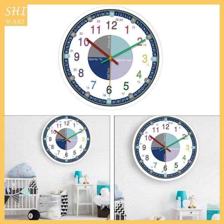 [In Stock] Kid\'s Teaching Clock. Learn to Tell Time. Educational Wall
