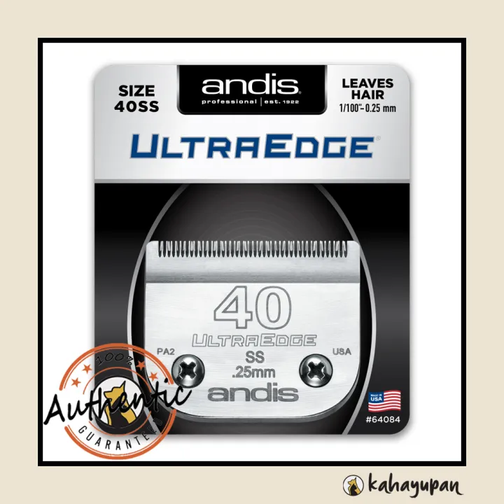 Andis UltraEdge Detachable Clipper Blade Number 40 Surgical Stainless