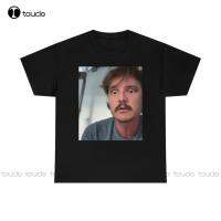 Funny Face Pedro Pascal T-Shirt Graphic Tees Custom Aldult Teen Unisex Digital Printing Tee Shirts Xs-5Xl Christmas Gift