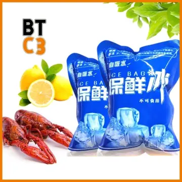 10Pcs Automatic Absorb Water Ice Pack Food Keep Fresh Refrigeration Seafood  Preservation Restaurant Takeout Gel Cooler Ice Bags