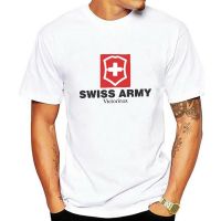 แขนสั้นโอเวอร์ไซส์เสื้อยืด พิมพ์ลาย Swiss Army Cool Ivory สีงาช้าง สําหรับผู้ชายS-4XL  332L