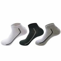 100 cotton, DSS303 short socks, comfortable to wear, 3 colors, 5 pairs in one pack for sell