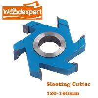 เครื่องตัดแบบช่องไม้ TCT Spindle Head Universal เครื่องมือสําหรับประตูทําประตูประตูตู้ราง Stile 120－160 มม. 6 ฟัน