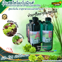 *ค่าส่งถูก* สารละลาย AB (500mlx2ขวด)ไฮโดรโปนิกส์ เอบี ธาตุอาหาร ผักไฮโดร Hydroponics ผักสลัด ผักไทย ผักจีน clearance