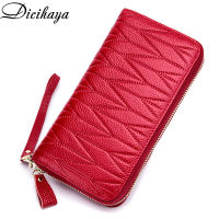 Genuine Leather Women Wallets Long Zipper Wallet Ladies Clutch Bag Purse Female Luxury Purse