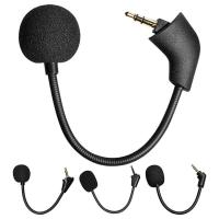 Headset Replacement Game Mic Game Headset Microphone Boom with 3.5Mm Jack Black Noise Cancelling Microphone Stem with Cover for Calls Games Pc Headsets gaudily