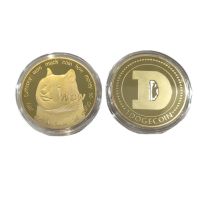 Caryfp Decoration Dogecoin Commemorative Gold Gifts Plated Desktop Crafts Souvenir