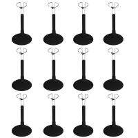 12 PC WIDE WAIST Action Figure DISPLAY STANDS 16 Action Figure Doll plastic metal Doll Display Stand with plastic base