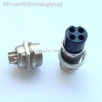 2set GX16 4 Pin Male Female Diameter 16mm Wire Panel Connector GX16 Circular Connector Aviation Socket Plug