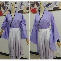 New Genshin Impact Scaramouche Cosplay Costume Wig Deep Blue Hair Wanderer Story Kimono Suits Genshin Cosplay Costumes
