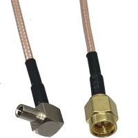 RG316 SMA Male Plug toTS9 Male Plug Right Angle Connector Crimp RF Coaxial Jumper Pigtail Wire Terminal 4inch 6FT