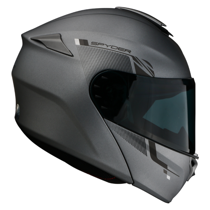 Spyder Modular Helmet with Dual Visor Rover PD S0 V2 (FREE Clear Visor ...