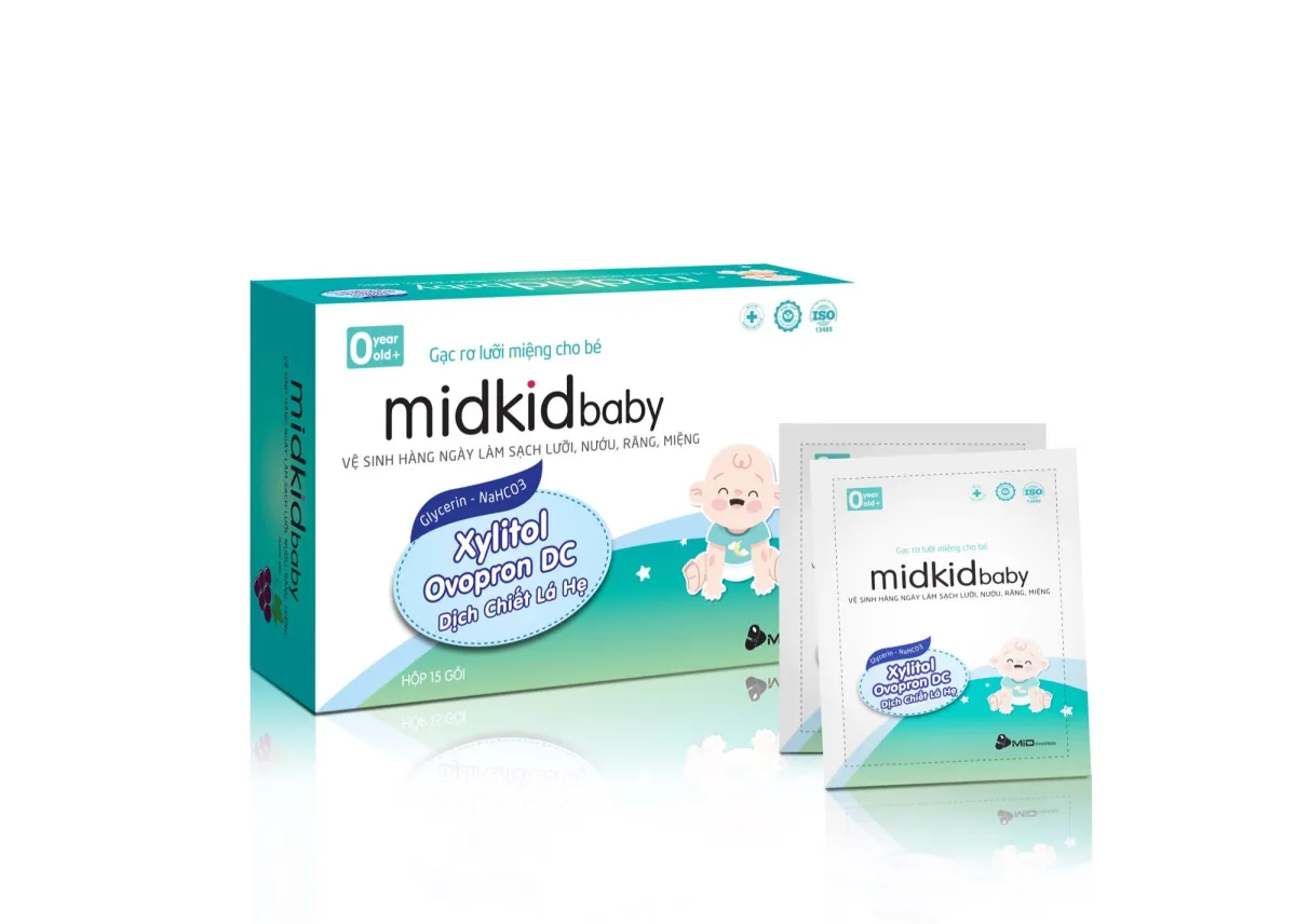 Mua 5 tặng 1] Combo 5 hộp gạc rơ lưỡi Midkid Baby giúp làm sạch miệng, ngăn  ngừa vi khuẩn, ngừa nấm miệng cho bé | Lazada.vn