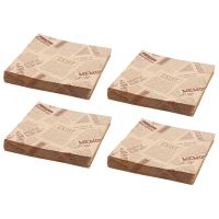 400Pcs 12X12cm Sandwich Donut Bread Bag Biscuits Doughnut Paper Bags Oilproof Bread Craft Bakery Food Packing Kraft