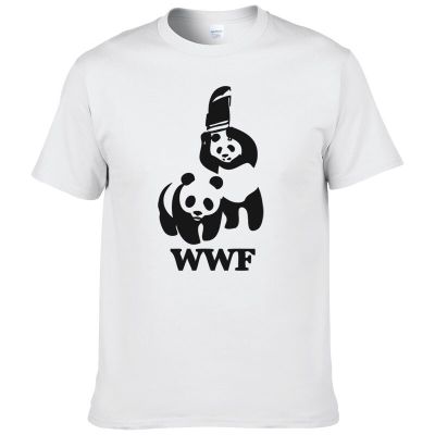 WEWANLD WWF Wrestling Panda Comedy Short Sleeve Cool Camiseta T Shirt Men T Shirt Summer Fashion Funny T-shirt