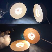 【YD】 Round/Square Display Base Glass Ornament Night Lamp