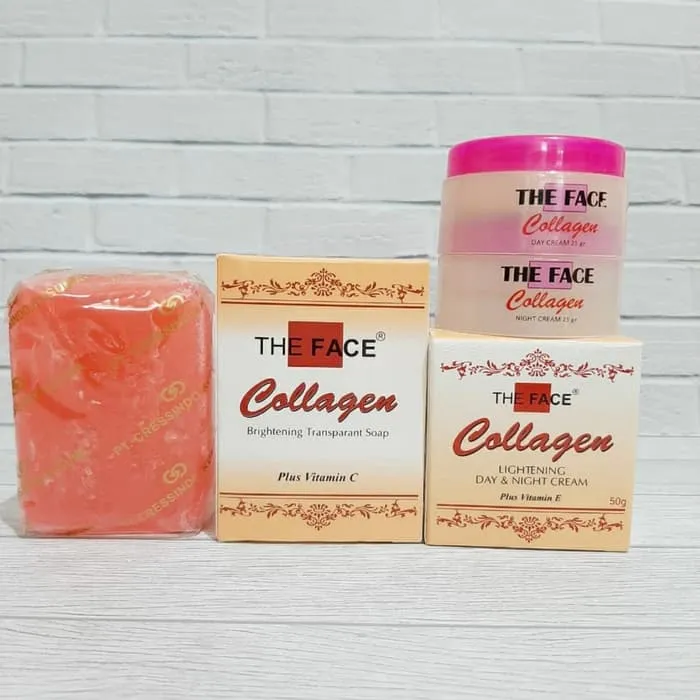 Cream Collagen The Face Plus Sabun Wajah / Krim Wajah Collagen Lazada