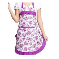 1PC Kitchen Cooking Apron Women Bib With Pockets Printing Princess Apron Dress Restaurant Cleaning Aprons Kitchen Accessories