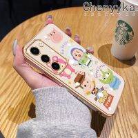 Chenyyka เคสโทรศัพท์ปลอกสำหรับ Samsung Galaxy S23บวก S23พิเศษการ์ตูนทอยสตอรี่วู้ดดี้ไลท์ปีซิลิโคนนิ่มกันกระแทกแฟชั่นเคสโทรศัพท์ชุบหรูหราเคสป้องกันเลนส์กล้องคลุมทั้งหมด