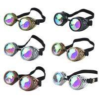 Steampunk Victorian Style Goggles Colored Lenses Ocular Loupe Retro Motorcycle Goggles for Pilot Riders