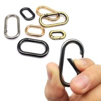 Spring O Oval Ring Open Leather Bag Handbag Belt Strap Buckle Carabiner Connector Key Dog Chain Findings Snap Clip Trigger Hook