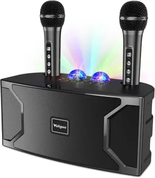 100W YS-203 Portable Professional Karaoke Dual Microphone Bluetooth Speaker  Smart External Karaoke Equipment Home Party Artifact