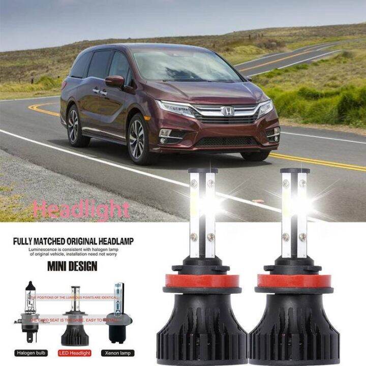 ไฟหน้ารถยนต์-led-40w-6000k-สีขาว-สําหรับ-honda-odyssey1996-2004-2pcs