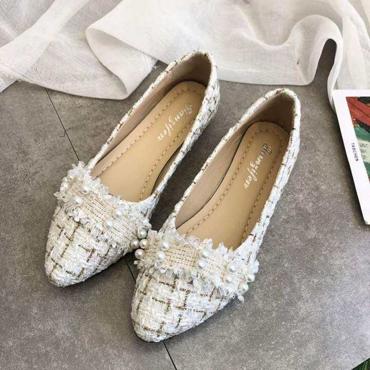 Beaded on sale ballet flats