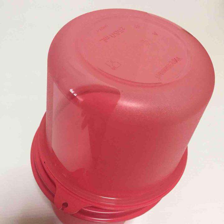 tupperware-โหลคอมแพ้ค-จุ450มล-2ใบ-สีแดง