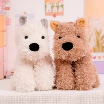 Kawaii Simulation Fluffy Yorkshire Terrier Dolls Plush Animals