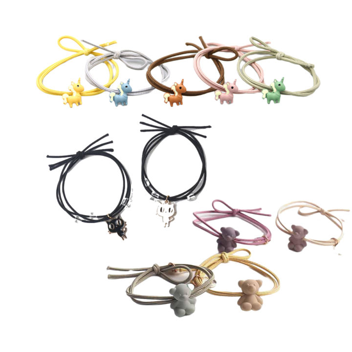 mno-9-hair-tie-ยางรัดผมน่ารัก-ยางรัดแบบกำไลข้อมือคู่-ยางมัดผม-เครื่องประดับผม