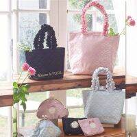 【MAY】 Grab a big promotion Japanese single expensive brand Maison lace clip sponge soft series girly fairy bag Japanese all-match