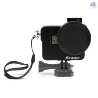 shoot xtgp 505 a เคสอลูมิเนียมอัลลอยด์พร้อมฟิลเตอร์ uv สําหรับ gopro hero 7 สีดํา/he