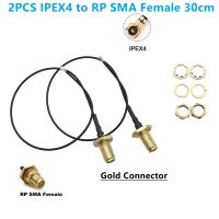 2PCS IPEX4 to RP SMA Female MHF4 Pigtail Cable Coaxial Extension Cable for 4G 5G NGFF M.2 Wifi Card Wireless Module 30cm