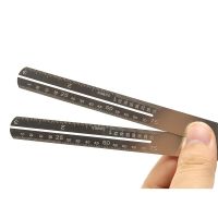 WK-1set Stainless Steel Guitar Ruler Fret measurement Ruler for Electric Guitar Accessories Part