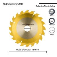 XCAN ใบเลื่อยวงเดือนตัดไม้184มม. 185มม. 190มม. คาร์ไบด์ปลายเลื่อยวงเดือนเคลือบดีบุกไม้ TCT เครื่องมืองานไม้จานตัด