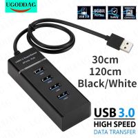 【LZ】♞  Alta Velocidade 4 Portas HUB USB 3.0 Adaptador Expansor Cabo Multiport USB Splitter Para Laptop Macbook Desktop Notebook Adaptador USB HUB