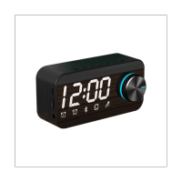 Mirror Wireless Bluetooth 5.0 Speaker Portable Mini Clock Home Clock Alarm Clock Desktop Audio Bluetooth Speaker