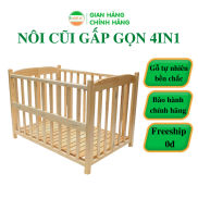 Nôi Cũi cho trẻ sơ sinh- Cũi giường 4in1 Goldcat Kích Thước 70x120cm