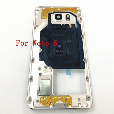 กรอบตรงกลางสำหรับ Samsung Galaxy Note 5 N920กรอบตัวเรือนแผ่นกลางโครงหุ้มแชสซีรถบังคับของเล่นสำหรับซัมซุงโน้ต8 N950โน้ต9 N960