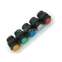 ;.[- 5Pcs 4Pin Momentary 16Mm White Red Blue Green Yellow LED Light Lamp Round Reset Push Button Switch R16-503/BD