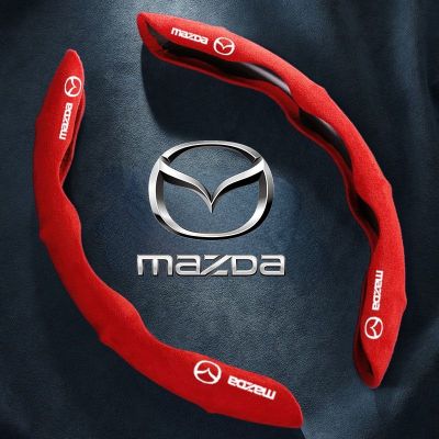 [ Mazda ] ปลอกหนังหุ้มพวงมาลัยรถยนต์ กันลื่น ระบายอากาศ สําหรับ Mazda 2 3 6 CX3 CX5 MX5