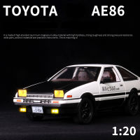 【 Wj】1:20โตโยต้า AE86จำลองล้อแม็กรถยนต์รุ่นรถสปอร์ตของเล่นรุ่น