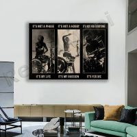 Drummer Drumming Drum Poster-การตกแต่งบ้านที่สมบูรณ์แบบสำหรับคนรักดนตรี