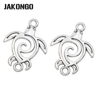 JAKONGO Antique Silver Plated Hollow Tortoise Connectors for Making Bracelet Handmade DIY Jewelry Accessories 37mm*28mm 5pcs DIY accessories and other