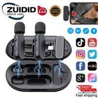 ZUIDID New Portable Wireless Lavalier Microphone Portable Audio Video Recording Mini Mic for iPhone Android Lenovo Phones