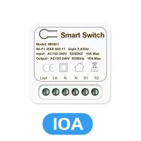 สวิตช์แบบ Wifi ขนาดเล็กของ Aubess ที่รองรับ16a/10a ระบบสวิทช์ไร้สายเครื่องจับเวลาควบคุม2ทางใช้ได้กับ Alexa Googl ใช้ในบ้าน