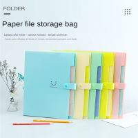 Smile Storage Bag Storage Bag ไฟล์ความจุขนาดใหญ่กระเป๋าเอกสารกันน้ำ Test Paper Data Bag Intensfication Data Bag