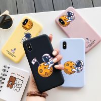 ❃▤ Astronaut Fashion Phone Case For iPhone X XR XS Case Soft Colorful TPU For Apple iPhone X Xr XS MAX Silicone Cute Cover